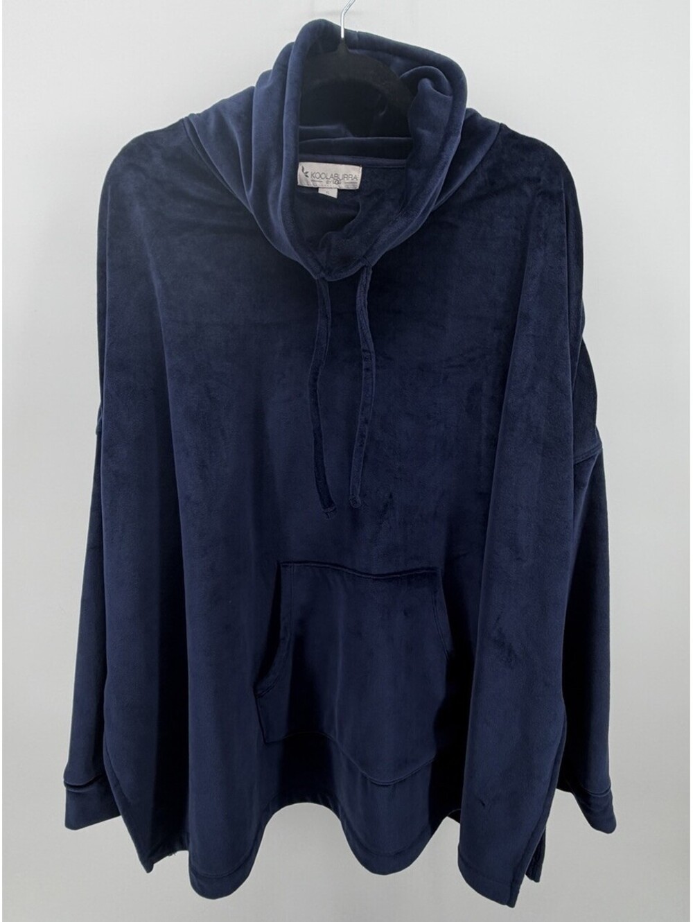 Koolaburra by UGG Women’s Small Navy Blue Velour Cowl Neck Pullover Sweatshirt
